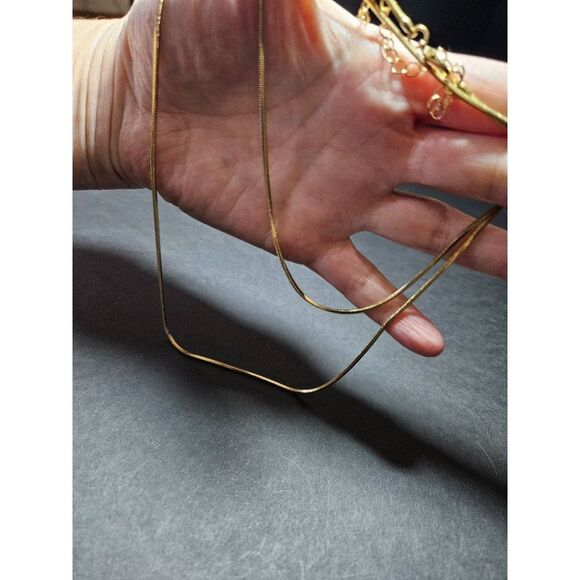 Gold tone looooong necklace - Picture 3 of 10